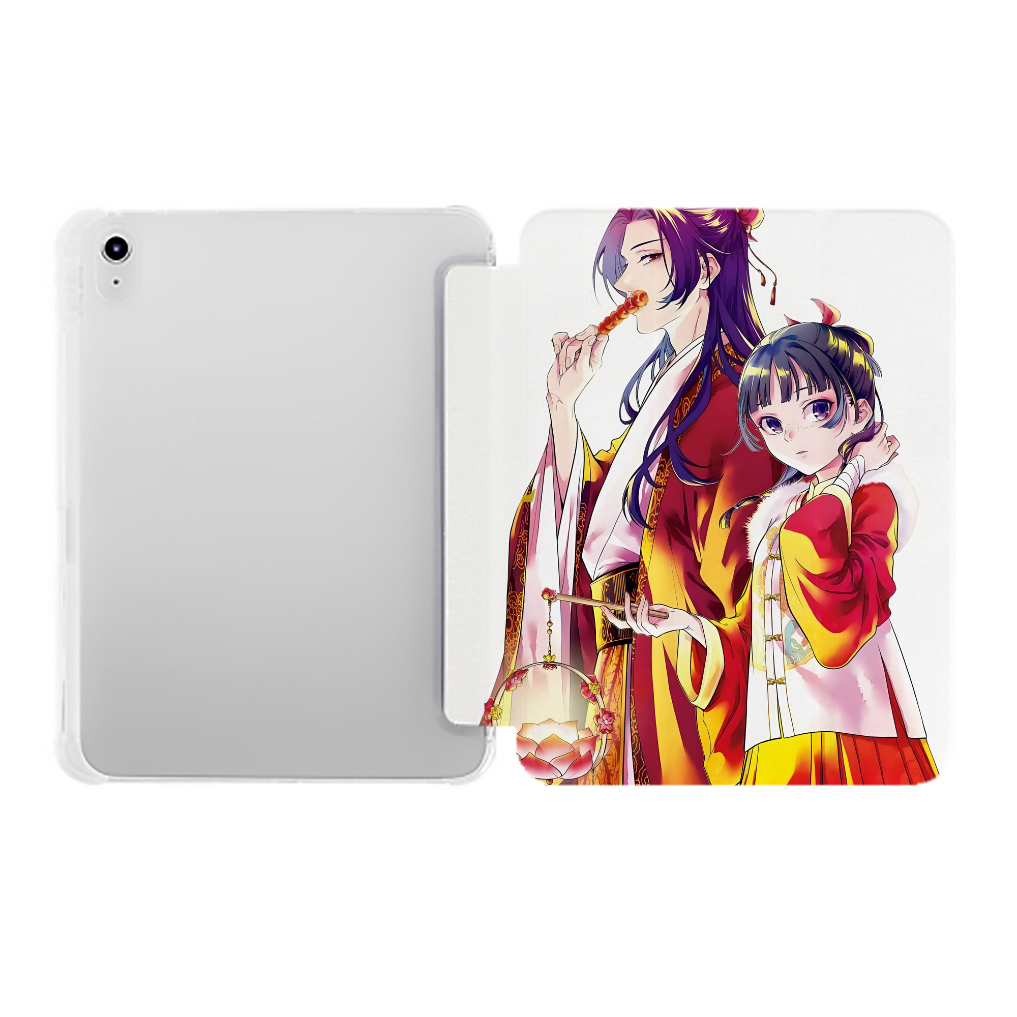 （画像用） 薬屋のひとりごと The Apothecary Diaries IPad ケース ペン収納付き 三つ折りスタンド PUレザー×シリコン 対応機種9.5/10.5/10.9インチ